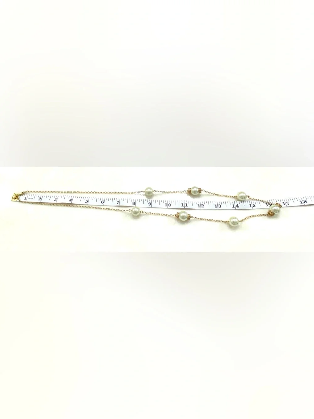 J. Crew Gold-Tone Necklace with White Pearls